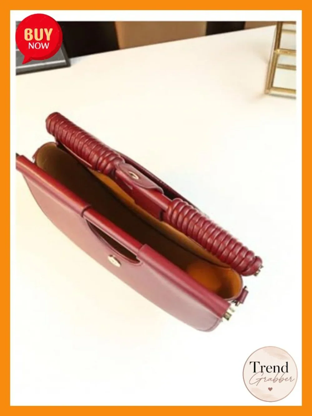 PU Leather Evening Clutch Purse Top Handle Crescent Handbag Crossbody Bag